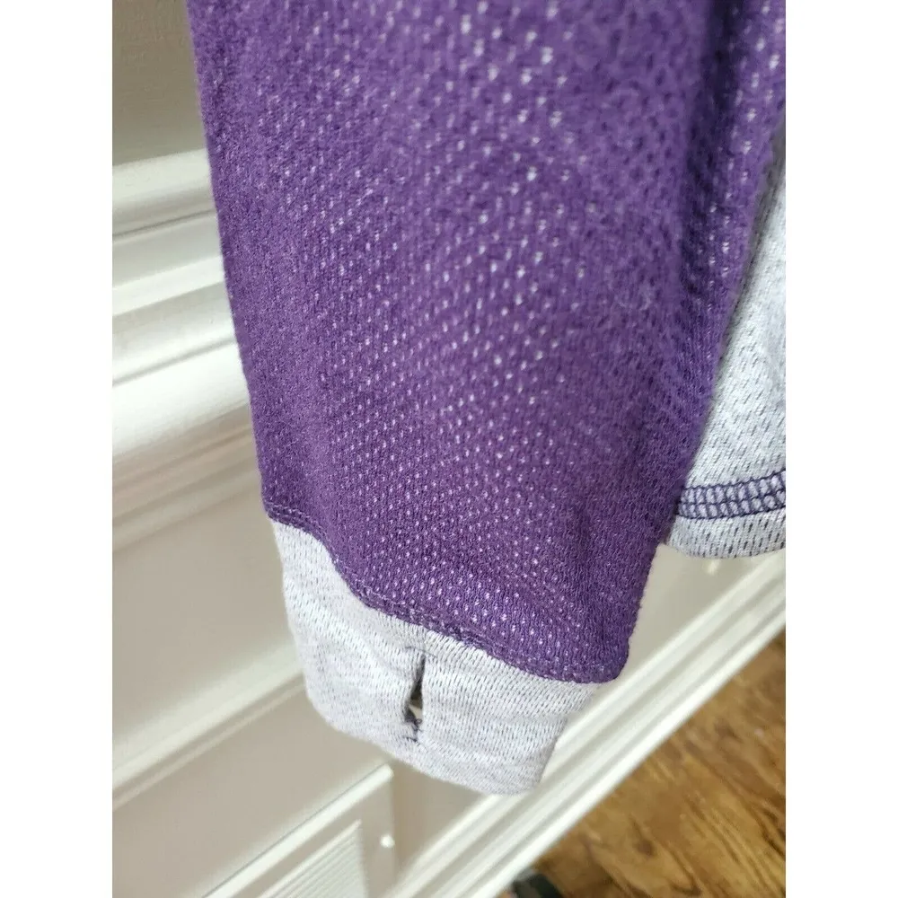 Boxer Craft Women Purple Polyester Long Sleeve Pullover Casual Hoodie Size Small - Image 4