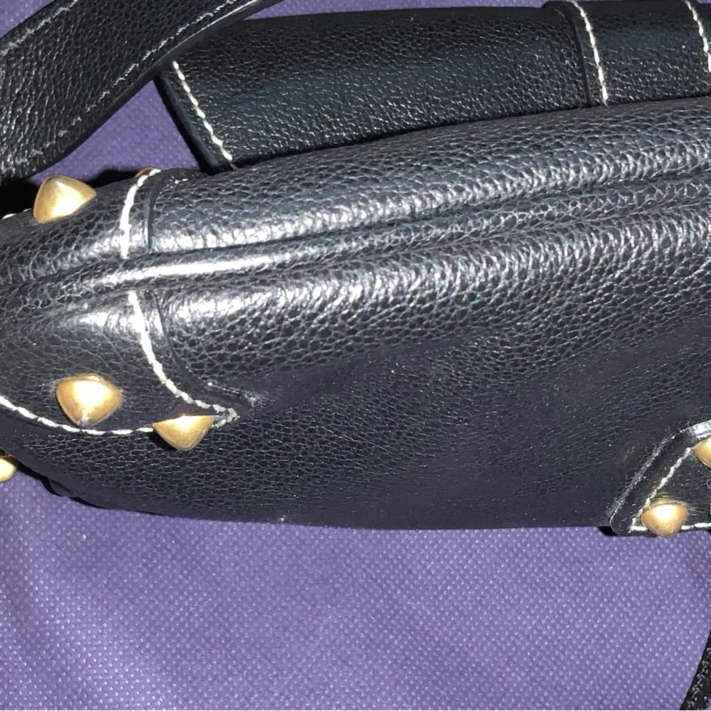 Dooney & Bourke Womens Baguette Pebble Leather Slim Flap Shoulder Bag W/Dust Bag - Image 8