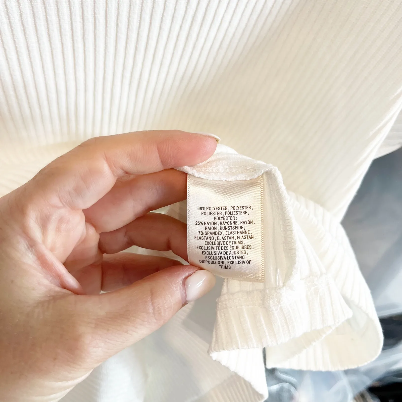 Maeve by Anthropologie Scalloped Short Sleeve Collared Polo Tee White Green XL - Image 6