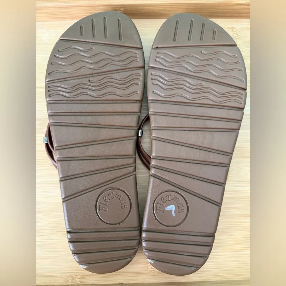 Y2K Butterfly Fairy Boho Whimsical Brown Resort Glam Chic Summer Size 10 Sandals - Image 7