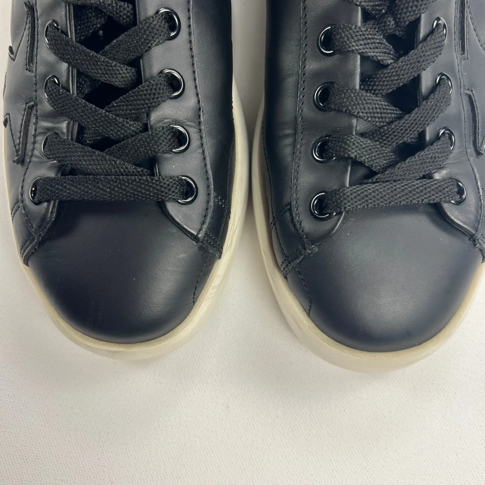 Golden Goose Purestar Black Low Top Sneakers Size 38 (Womens 8) See Description - Image 11