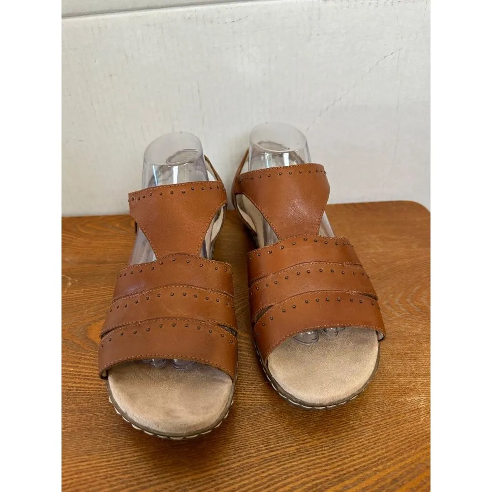 Naturalizer Soul Women's Strappy Snap Closure Sandals Brown Size 10 / 40 Sk 2901 - Image 4