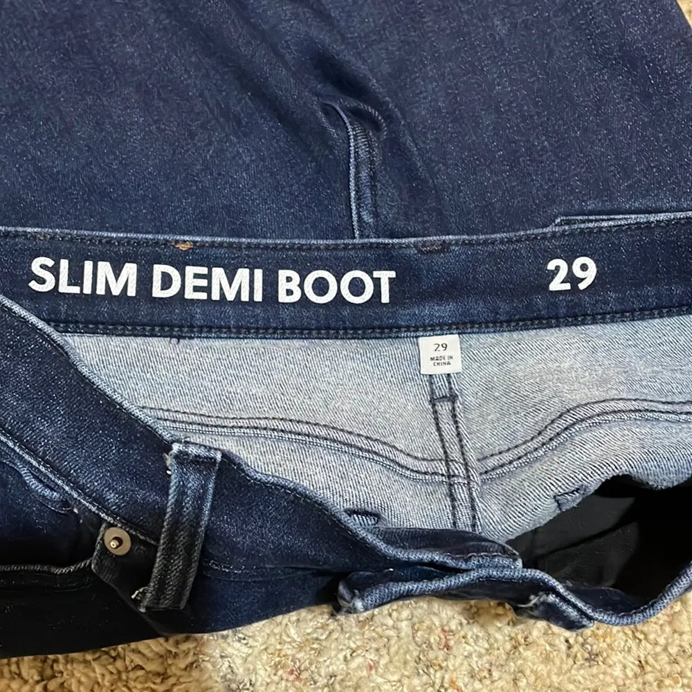 J. Crew Slim Demi Boot Brushed-back Denim Jeans in Rinse Wash Size 29 - Image 2