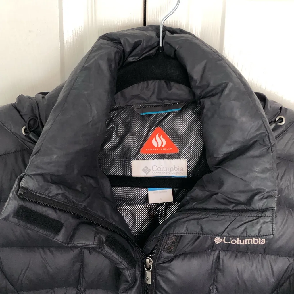 Women’s Black Columbia Hexbreaker Long Down Jacket Size S - Image 13