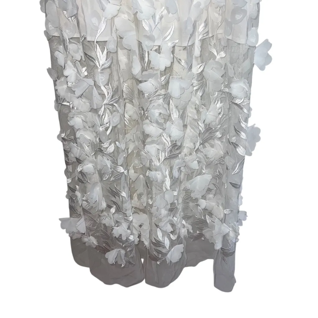 NEW NWOT Show Me Your Mumu Stephanie Dress White 3D Floral Embroidery - Image 7
