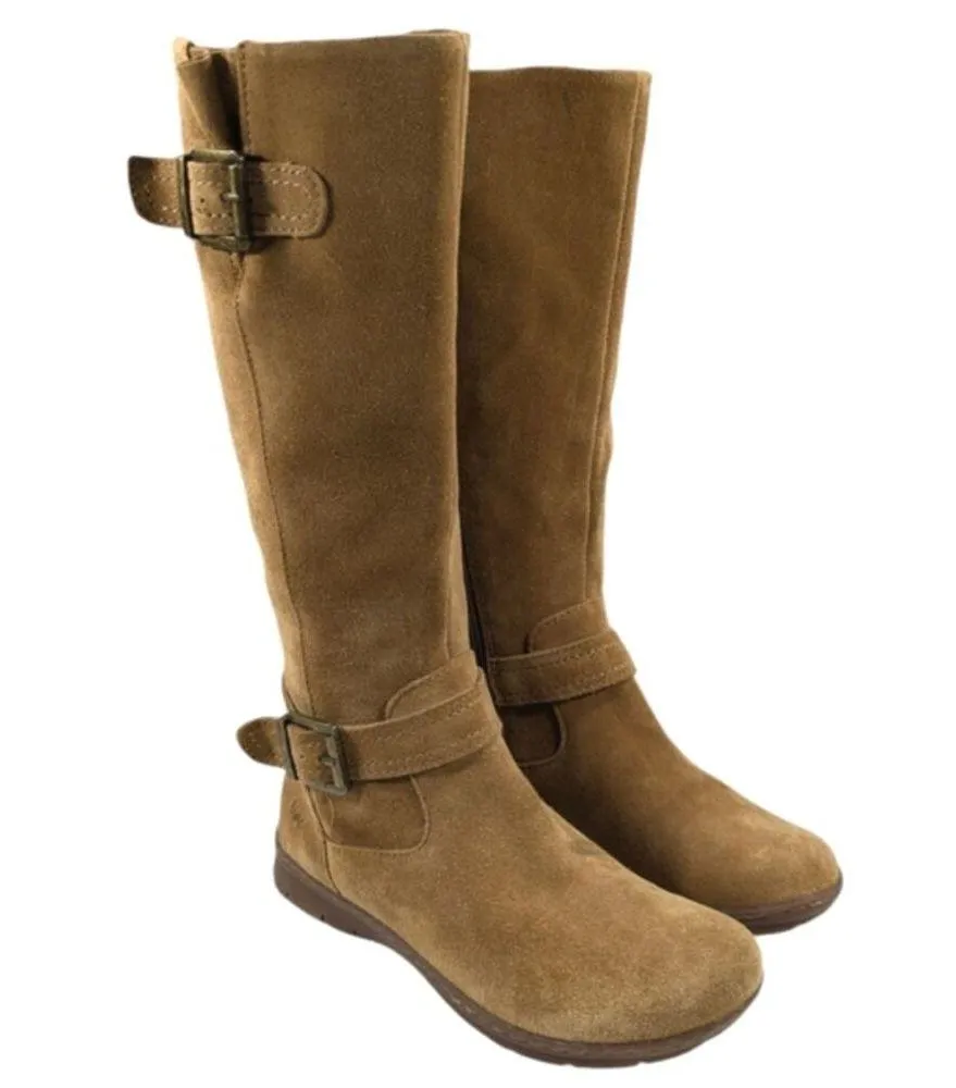 BOC Born on Comfort Tall Bohemian Style Suede Boots EUC $175 Size 6M S3053 Tan - Image 6