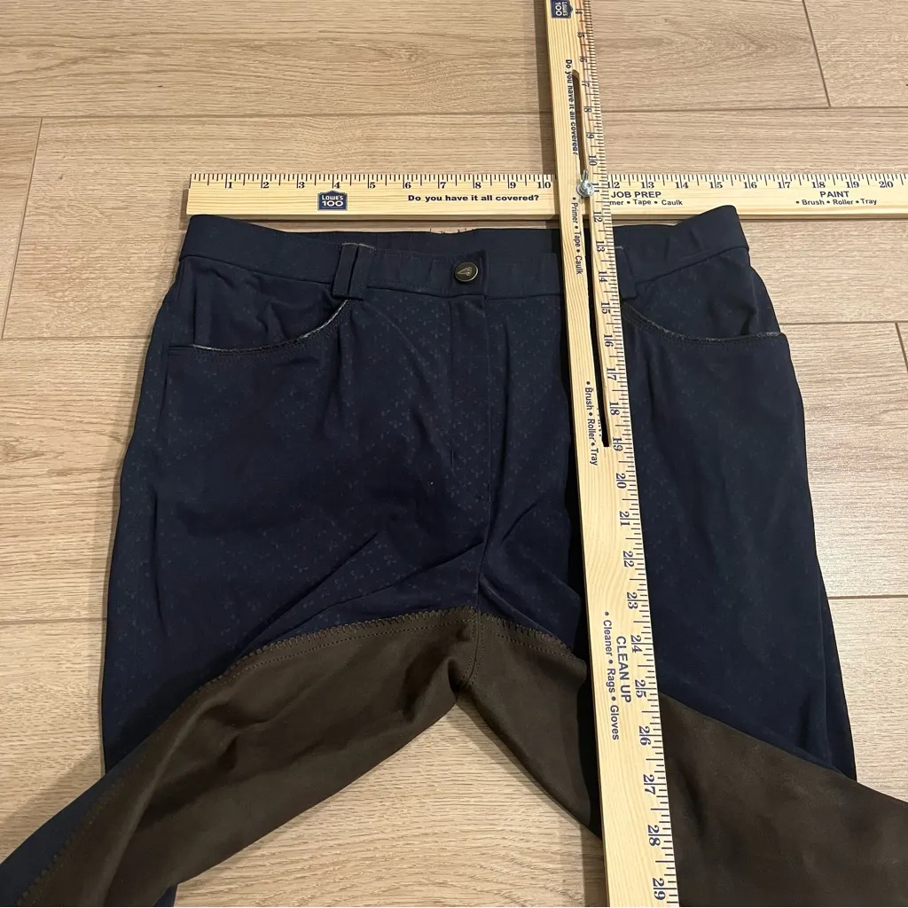 Prestige Schoeller Switzerland Navy Riding Breeches Louisa Full Seat Size 31 Blue - Image 7