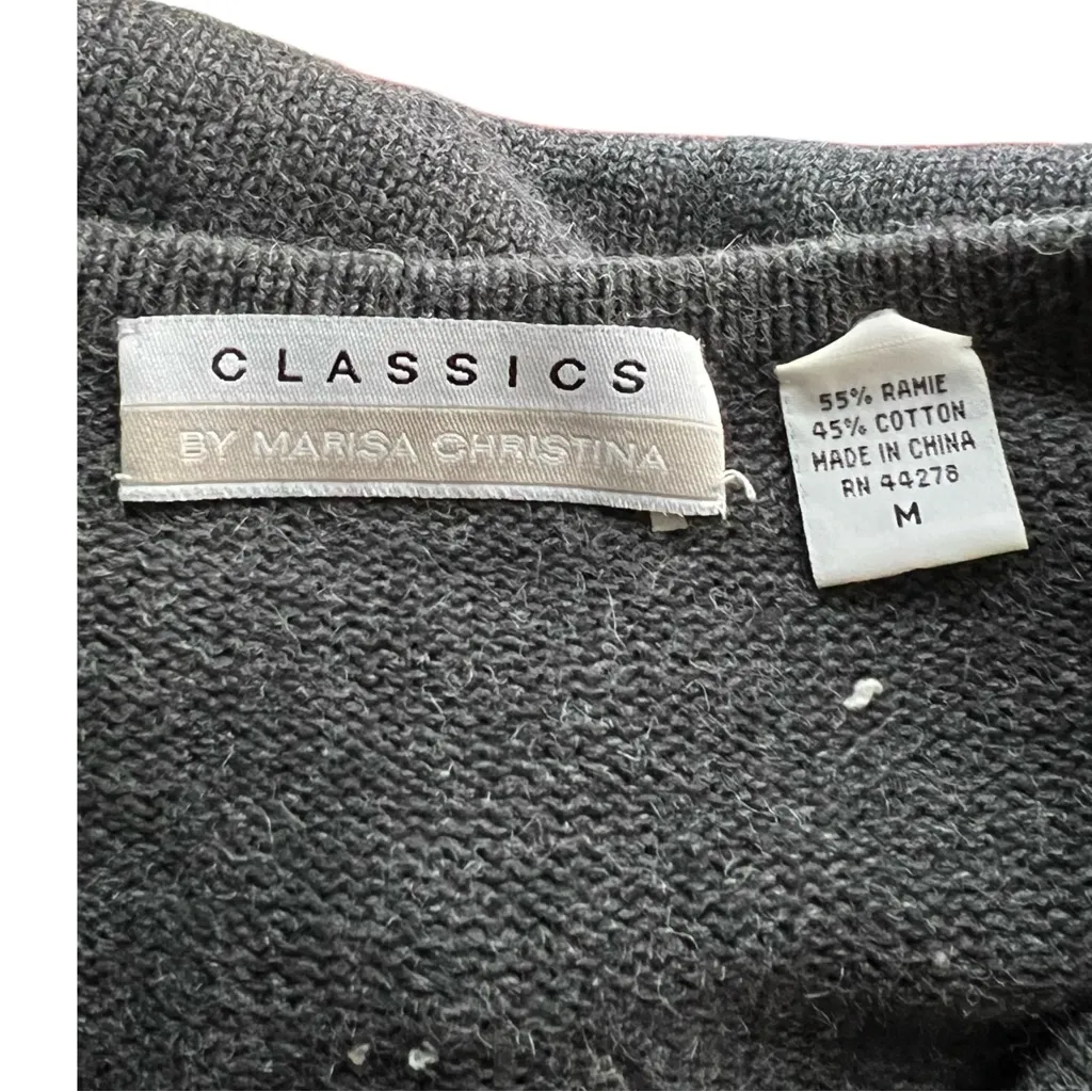 VTG. Marisa Christina 3 D Winter Snowman Sweater Cardigan. SZ. M. Size M - Image 5