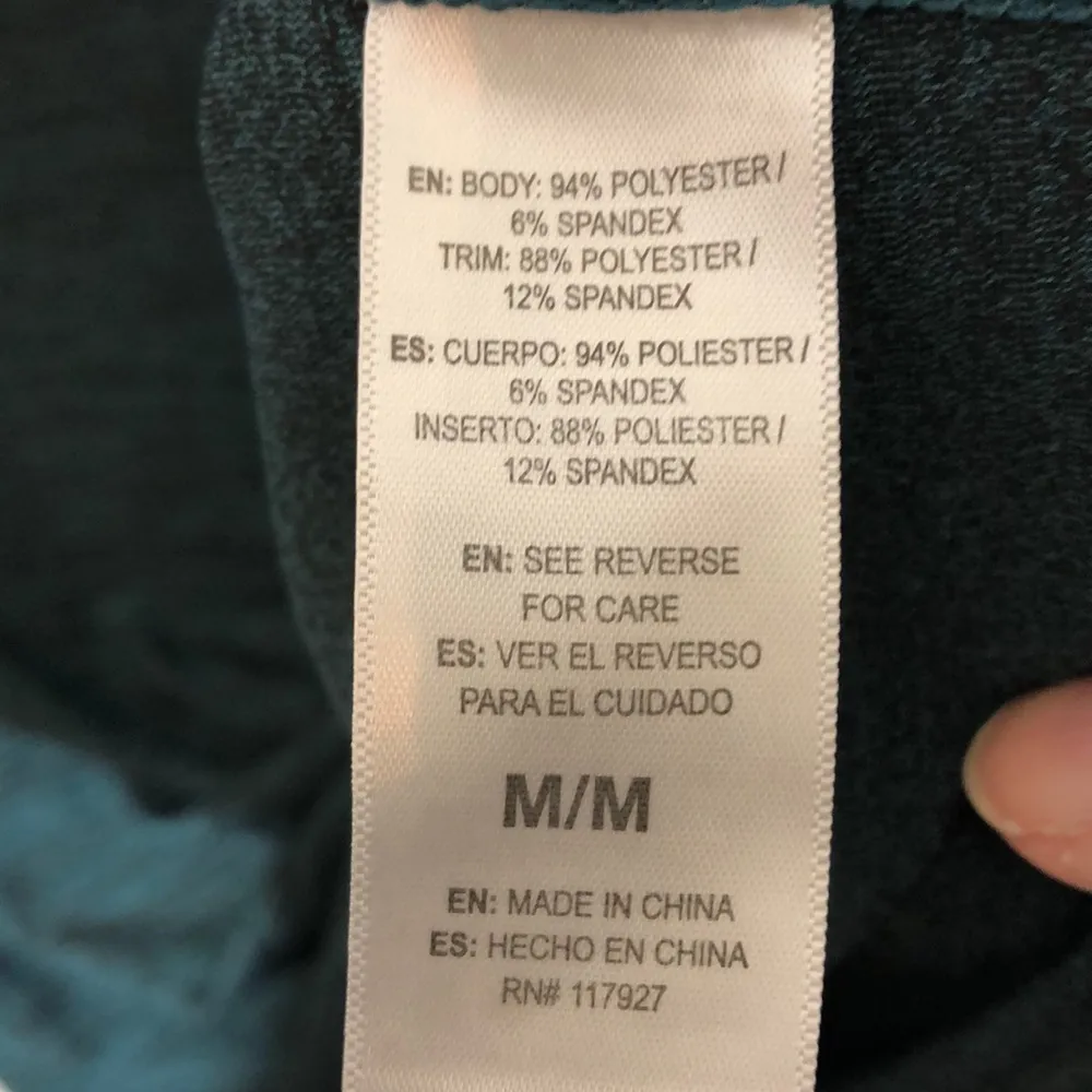 Reebok Funnel Neck Jade Running Shirt Medium - Image 6