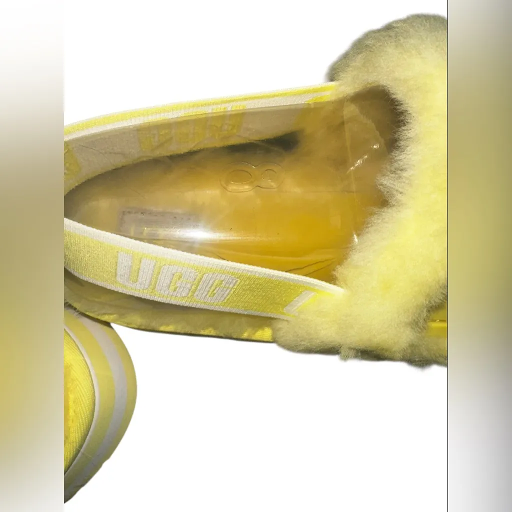 UGG  Lemon Fluffy Platform Sandals - Image 9