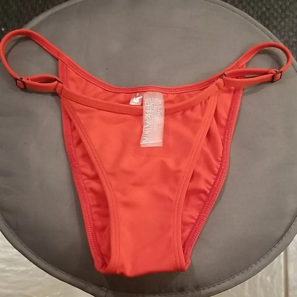 đź’•MINIMALE ANIMALEđź’• Mirage Briefs Bikini Bottom - Cherry Red Small S NWOT - Image 7