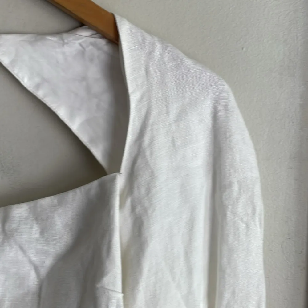 Mara Hoffman Julia Crop Top White - Image 5