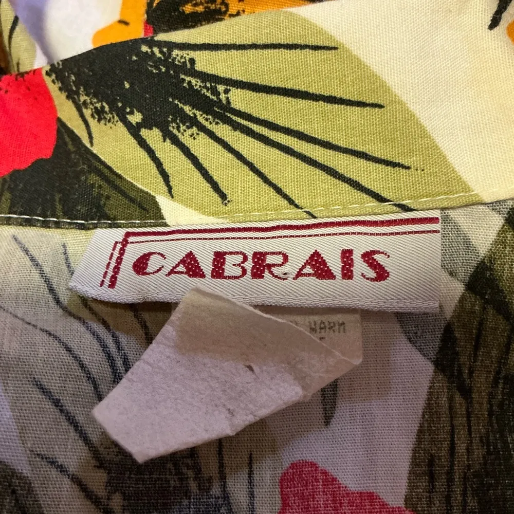 Vintage 80s tropical flowers oversized shirt Size 18 - Image 2