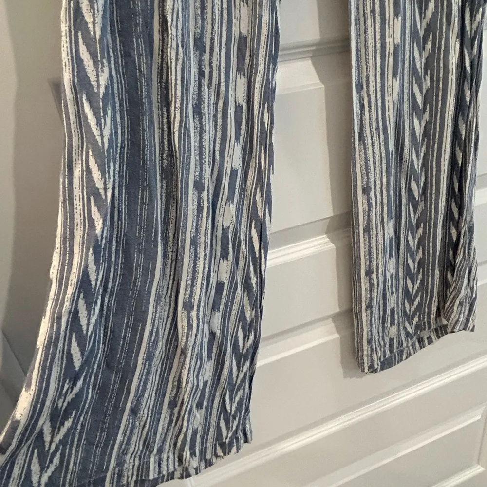 Billabong Tribal Pants Blue White Size S - Image 5