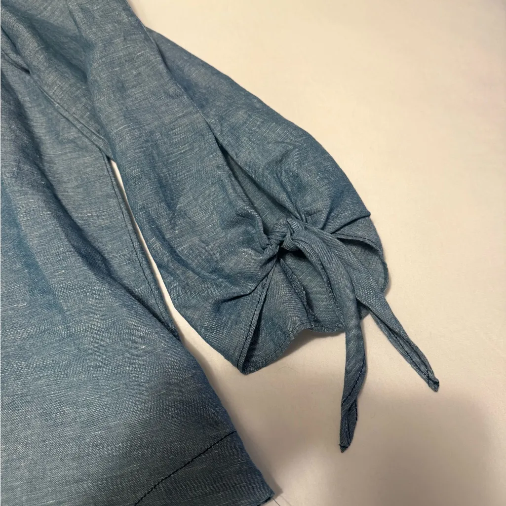 Free People Off the Shoulder Denim Top - Image 2