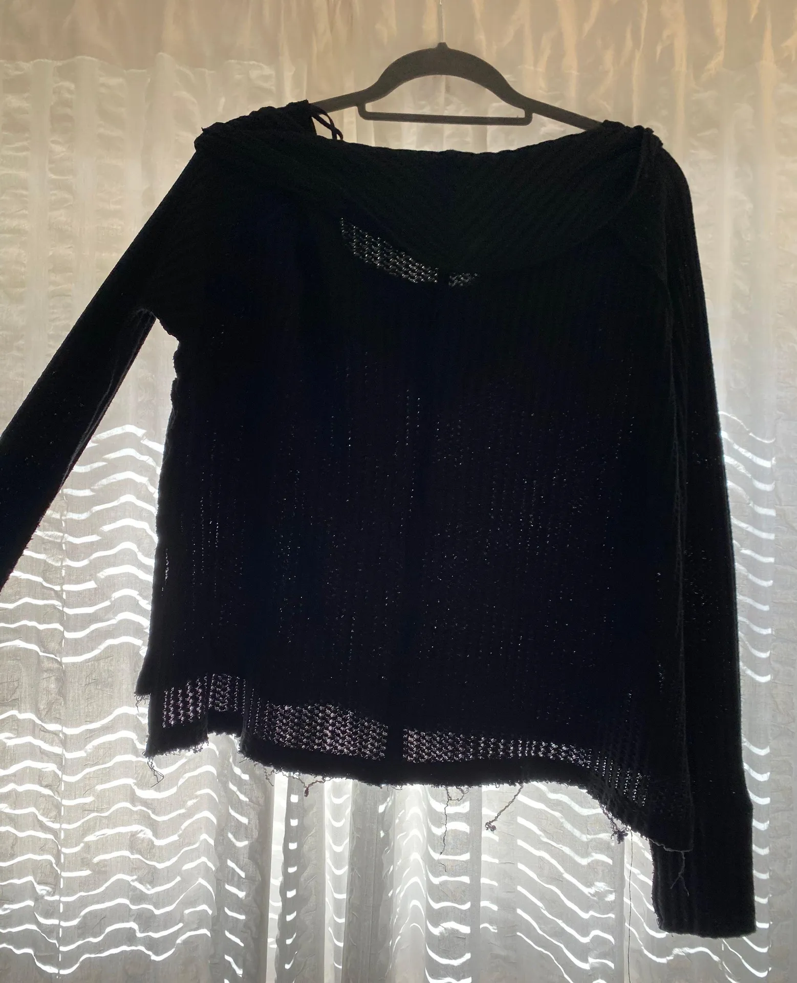 Black  Waffle Top - Image 2