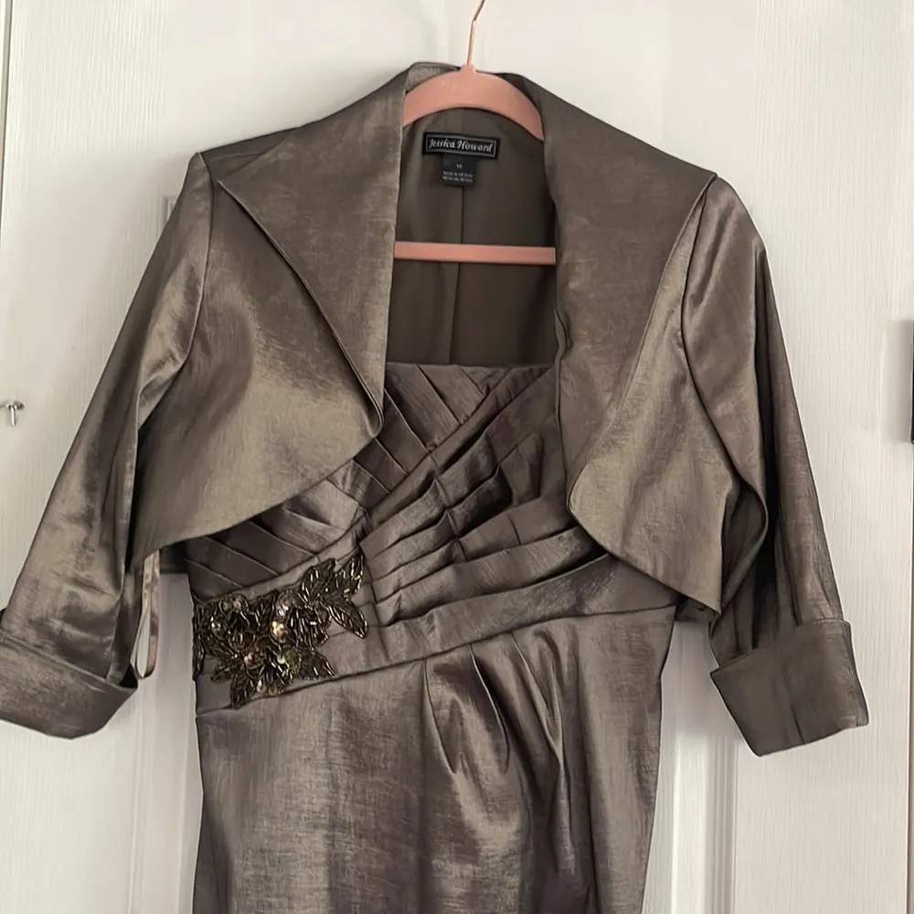 Jessica Howard metallic dress and jacket set. I 😍 this set! - Image 2