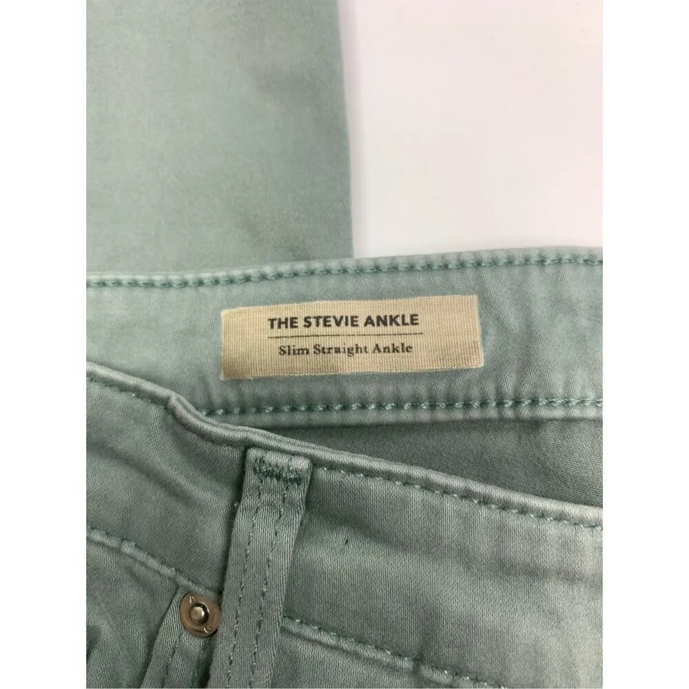 AG Adriano Goldschmied The Stevie Slim Straight Ankle Pant Size 30R - Image 3