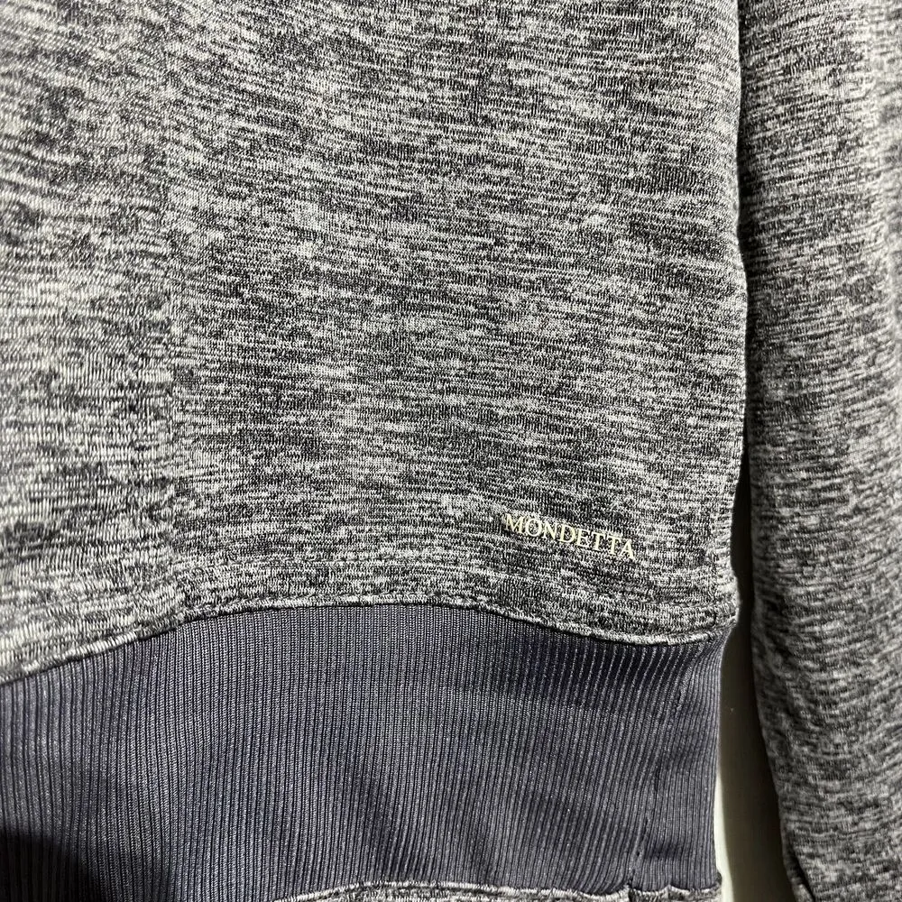 Mondetta Melange Hoodie Women's M Gray Purple Stretch Long Sleeve Pullover - Image 6