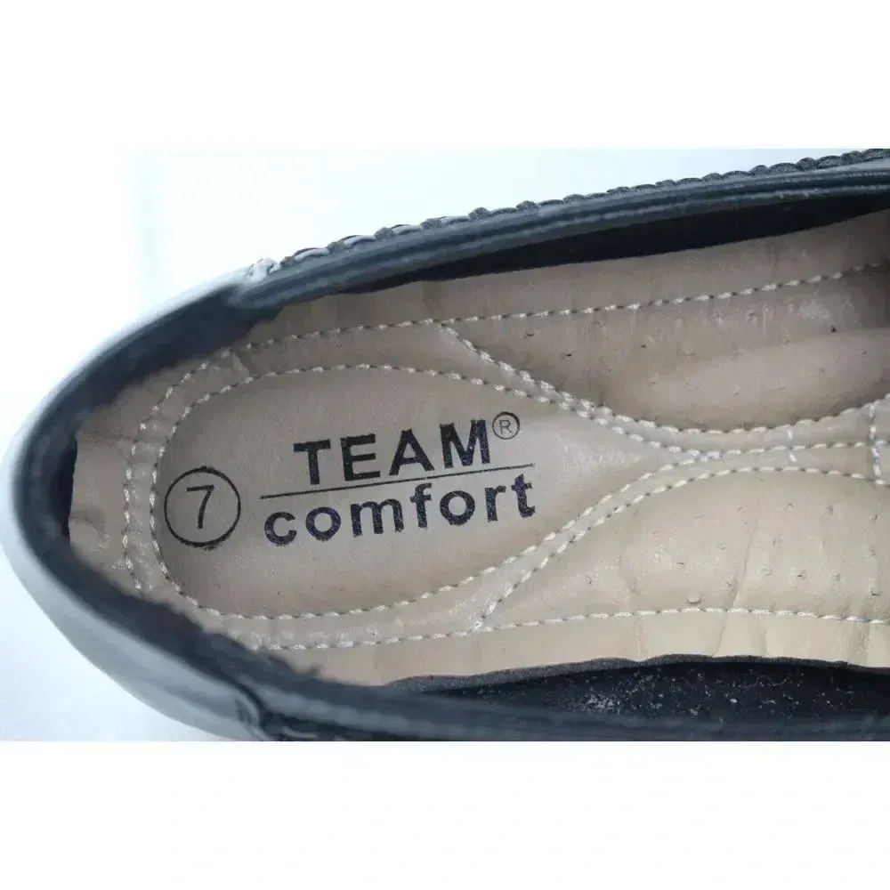 ladies TEAM comfort flats size 7 Blue - Image 8