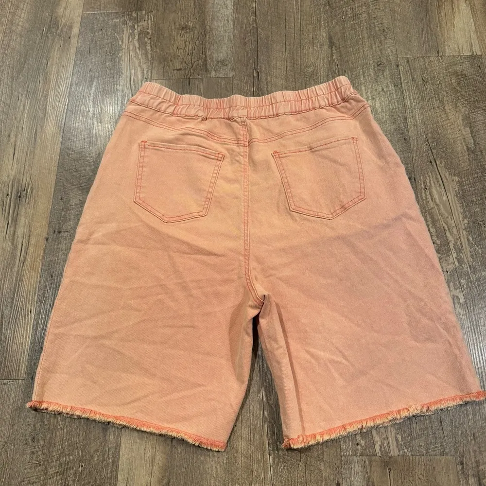 NWT POLAGRAM WASHED STRETCH DENIM SHORTS - Image 5