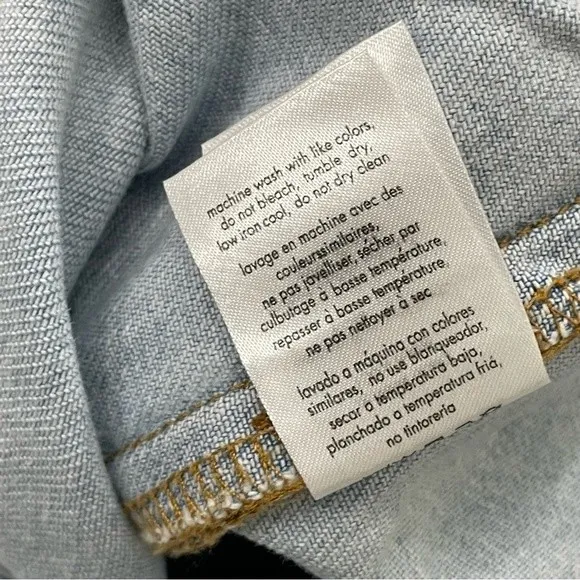 NWT WeWoreWhat Cut Out Straight in‎ Super Blue Jeans Belted Denim Size 32 - Image 11