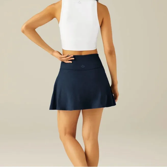 BEYOND YOGA Hot Shot Spacedye Circle Skirt Skort - Nocturnal Navy M - Image 8