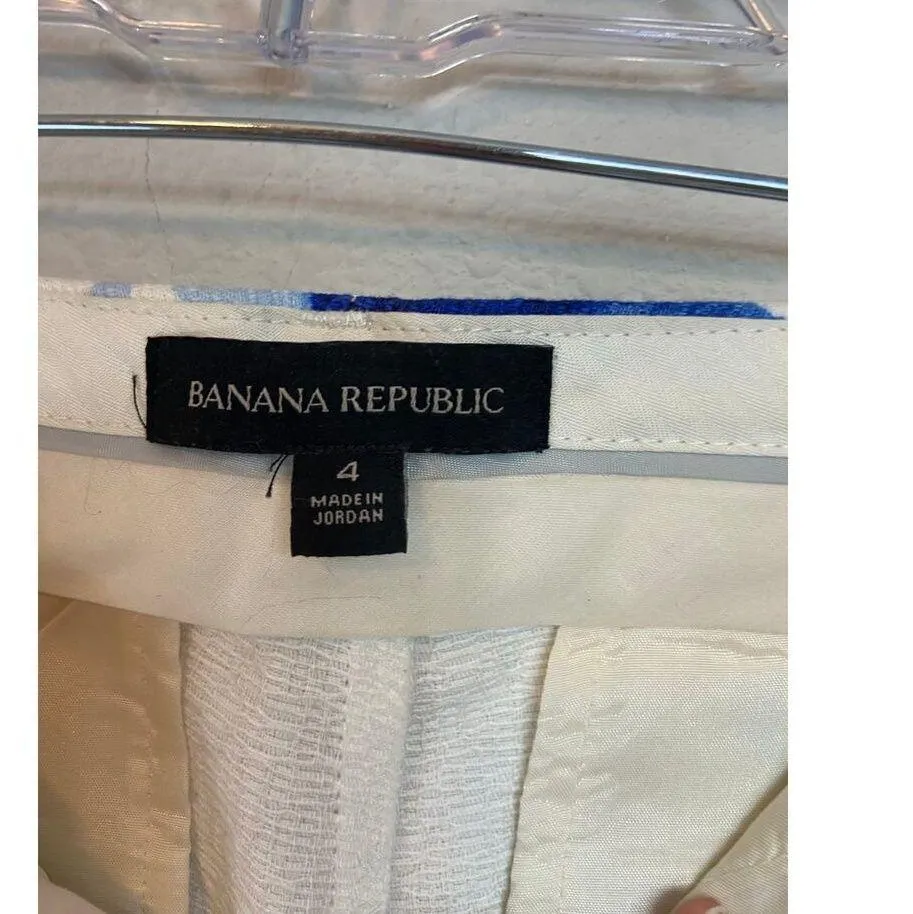 Banana Republic Floral Textured Slim Fit Mid Rise Ryan Size 4 pants - Image 2