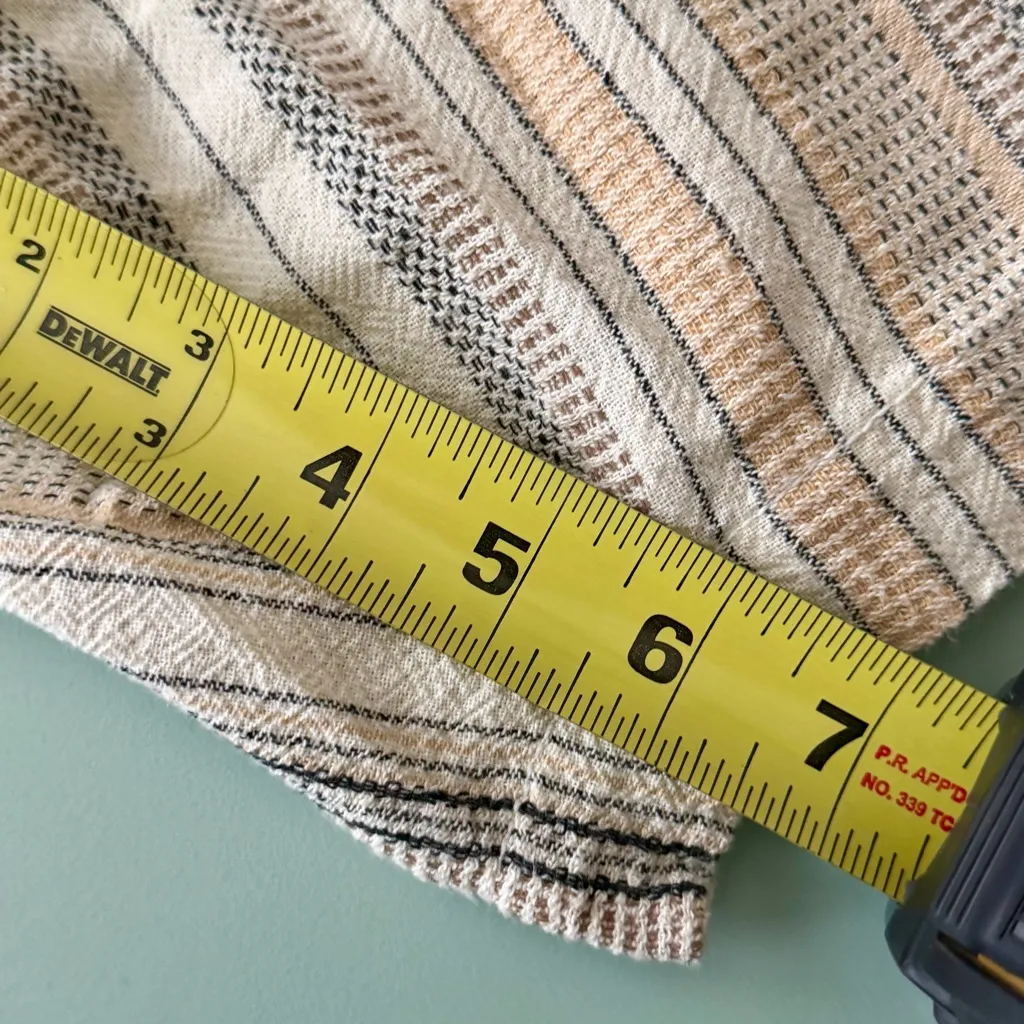 Lucky Brand Paperbag Striped Shorts Womens 2XL - Image 9