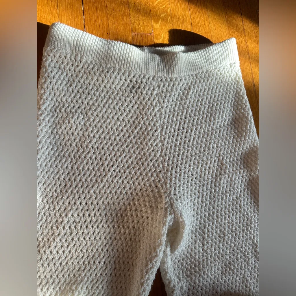 House of Harlow 1960 Cream Knit Wide - Image 5