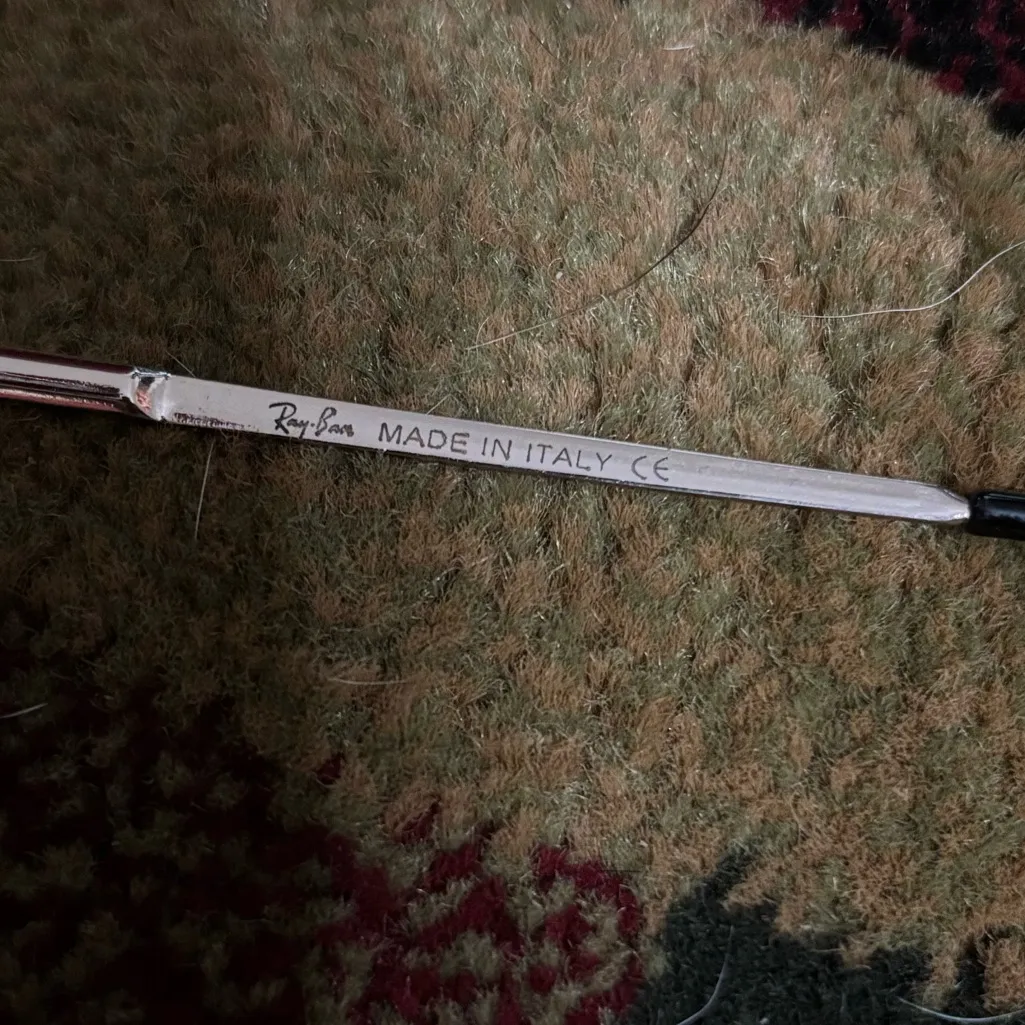 Ray-Ban Sunglasses with Gold and Orange Lenses - Image 4