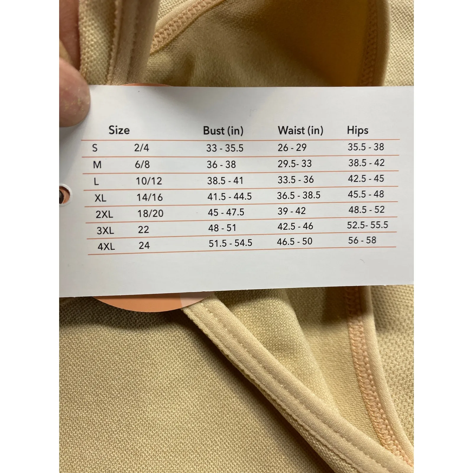 Brand New Shapermint Essentials Women's Size Medium Sleeveless Shaping Tank Tan - Image 4