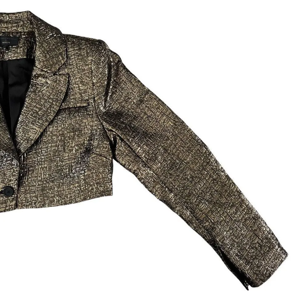 Michael Costello x REVOLVE‎ Washington Jacket in Black & Gold - Image 6