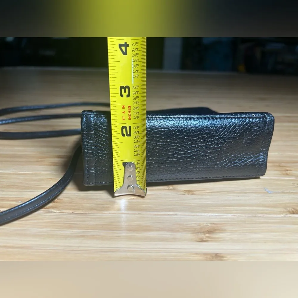 Vintage Anne Klein Pebbled Leather Crossbody Mini Purse - Image 10