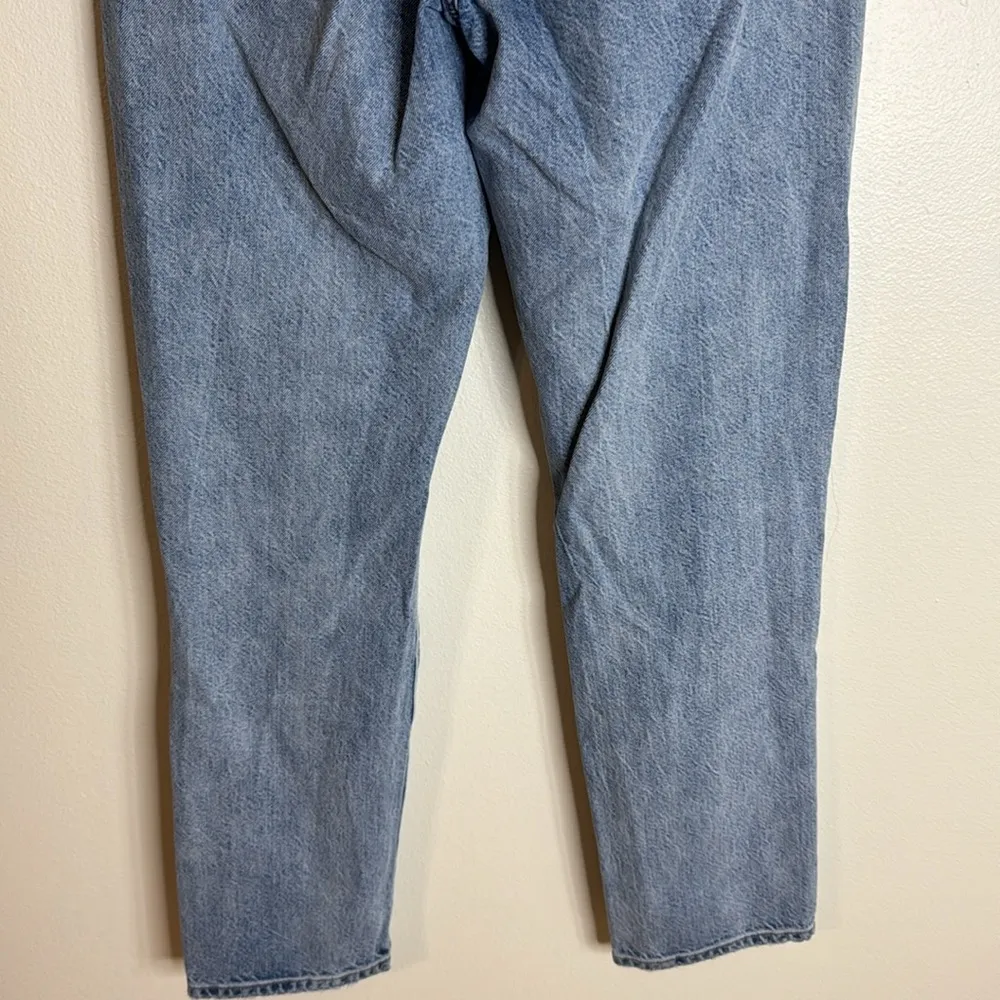 American Eagle highest rise mom Jeans distressed denim size 6 long - Image 10