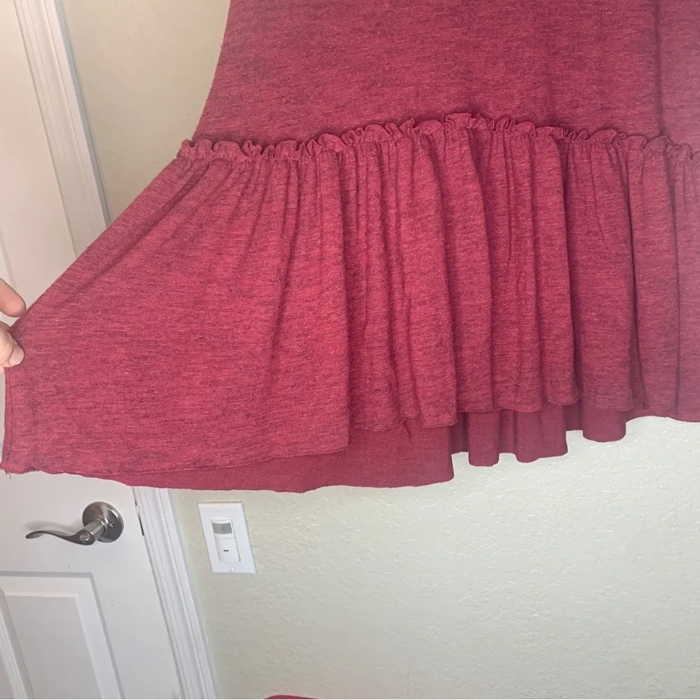 Anthropologie Sunday in Brooklyn Cowl Neck Drop Waist Knit Sweater Dress Size S - Image 7