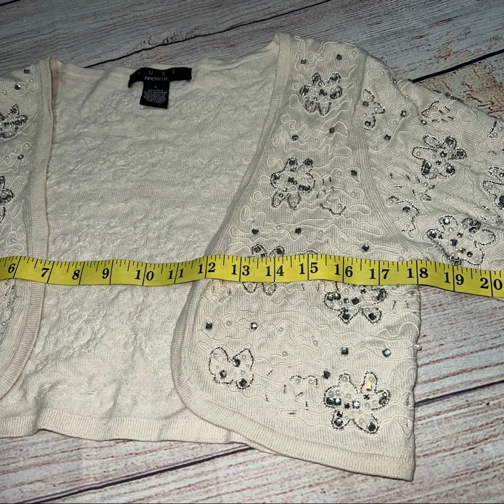 Arden B  LUXE. Cardigan embellished size L - Image 6