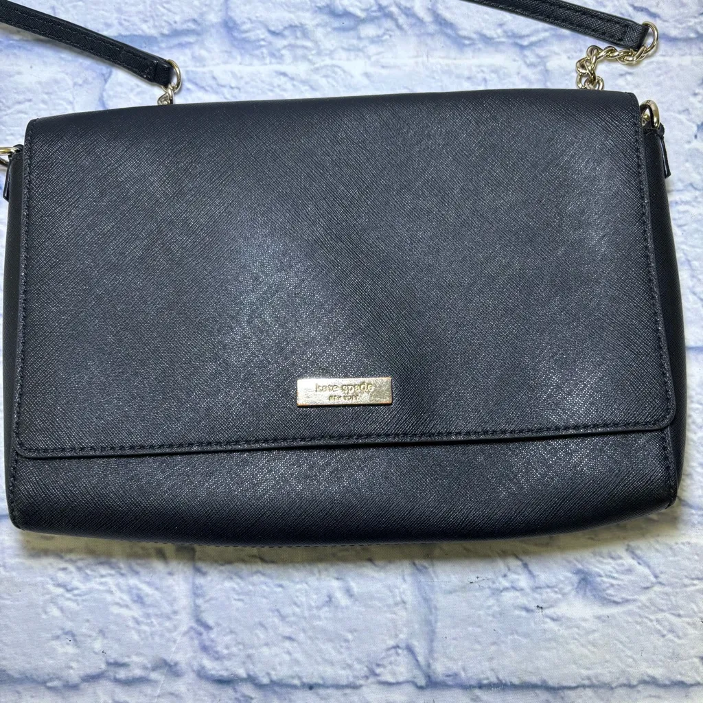 Kate Spade Black Tilden Place Alek Leather Crossbody Bag Great Condition - Image 2