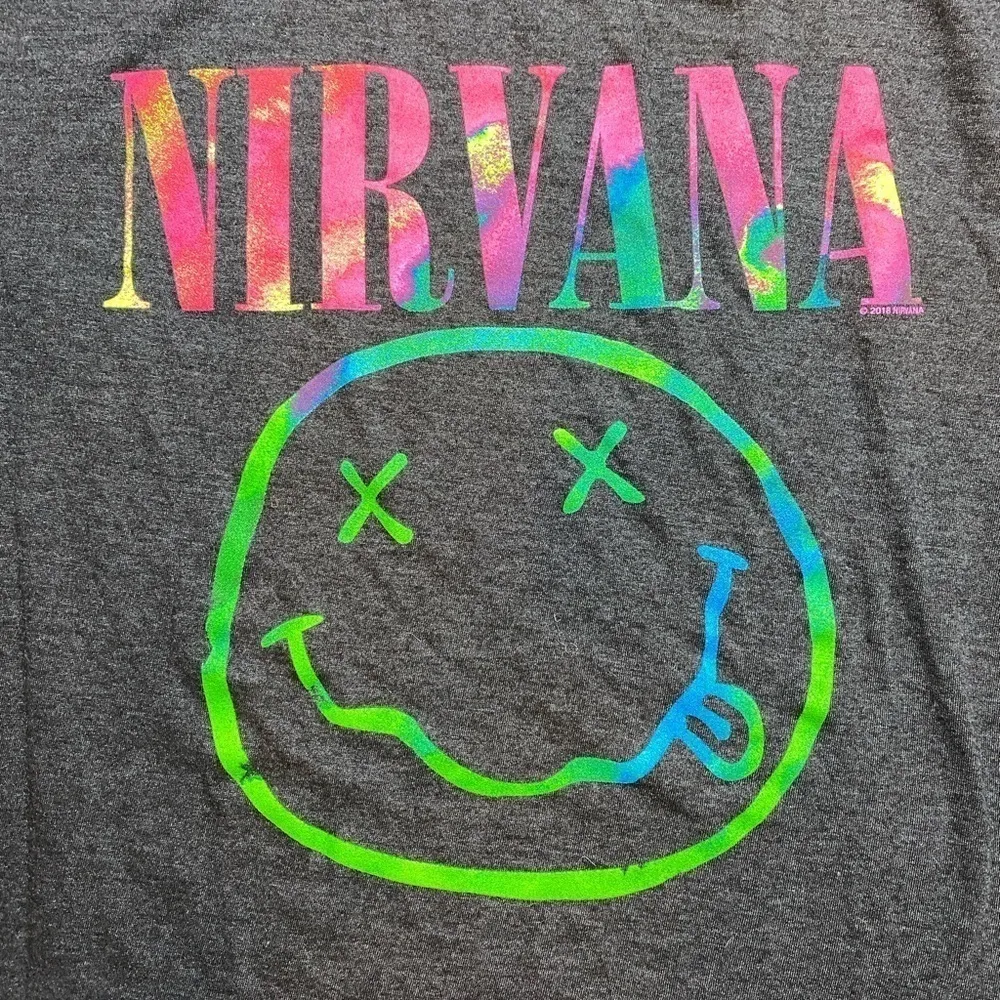 ⭐️Nirvana Smiley Face Tee - Image 3