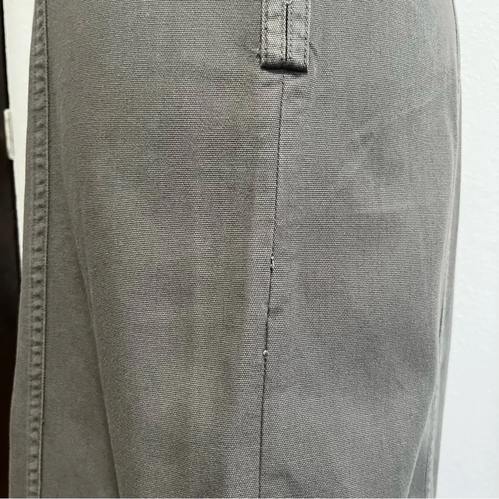 ZADIG & VOLTAIRE Women's Denim Button Down Dress Khaki Green Size 38 Medium - Image 8