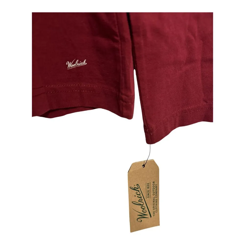 Woolrich Women's 7003 Laureldale Long Sleeve T-Shirt Stretch  Cotton Burgundy M - Image 2