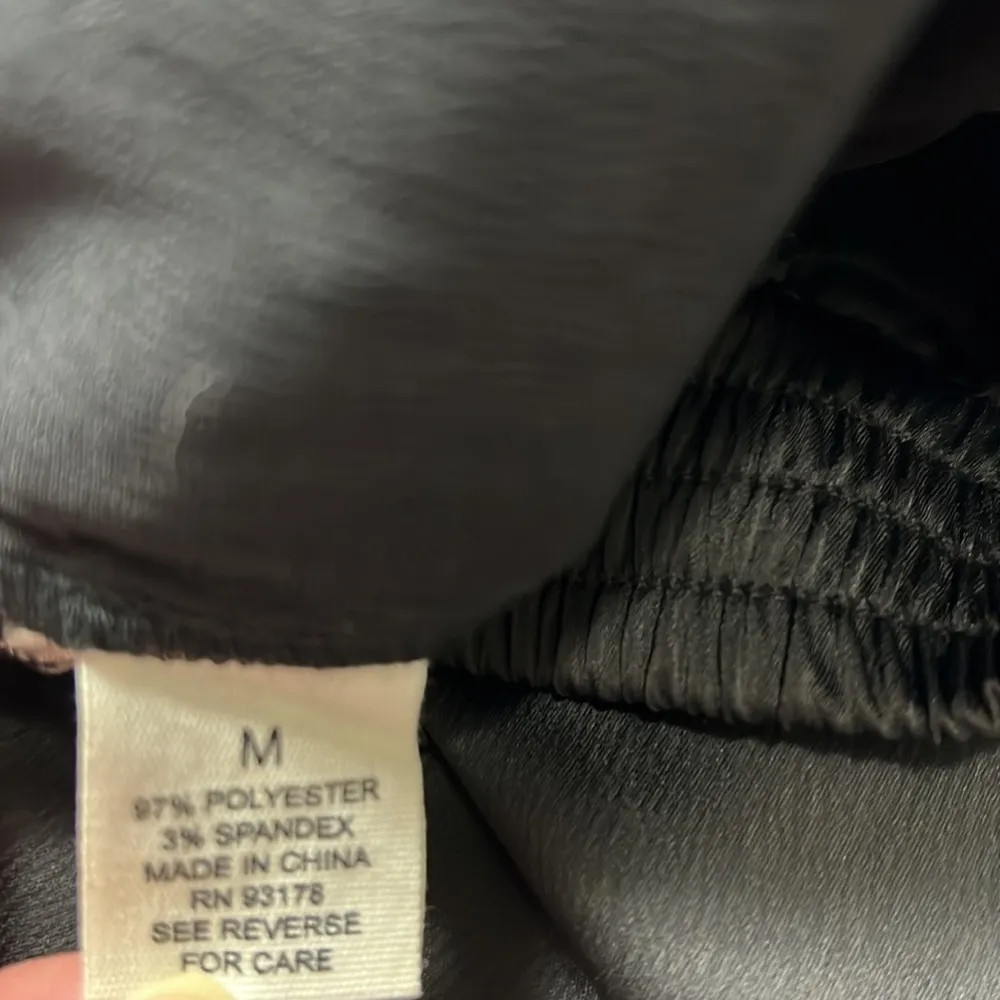 For The Republic faux tearaway pants black w/ white & red stripe size M NWT - Image 7