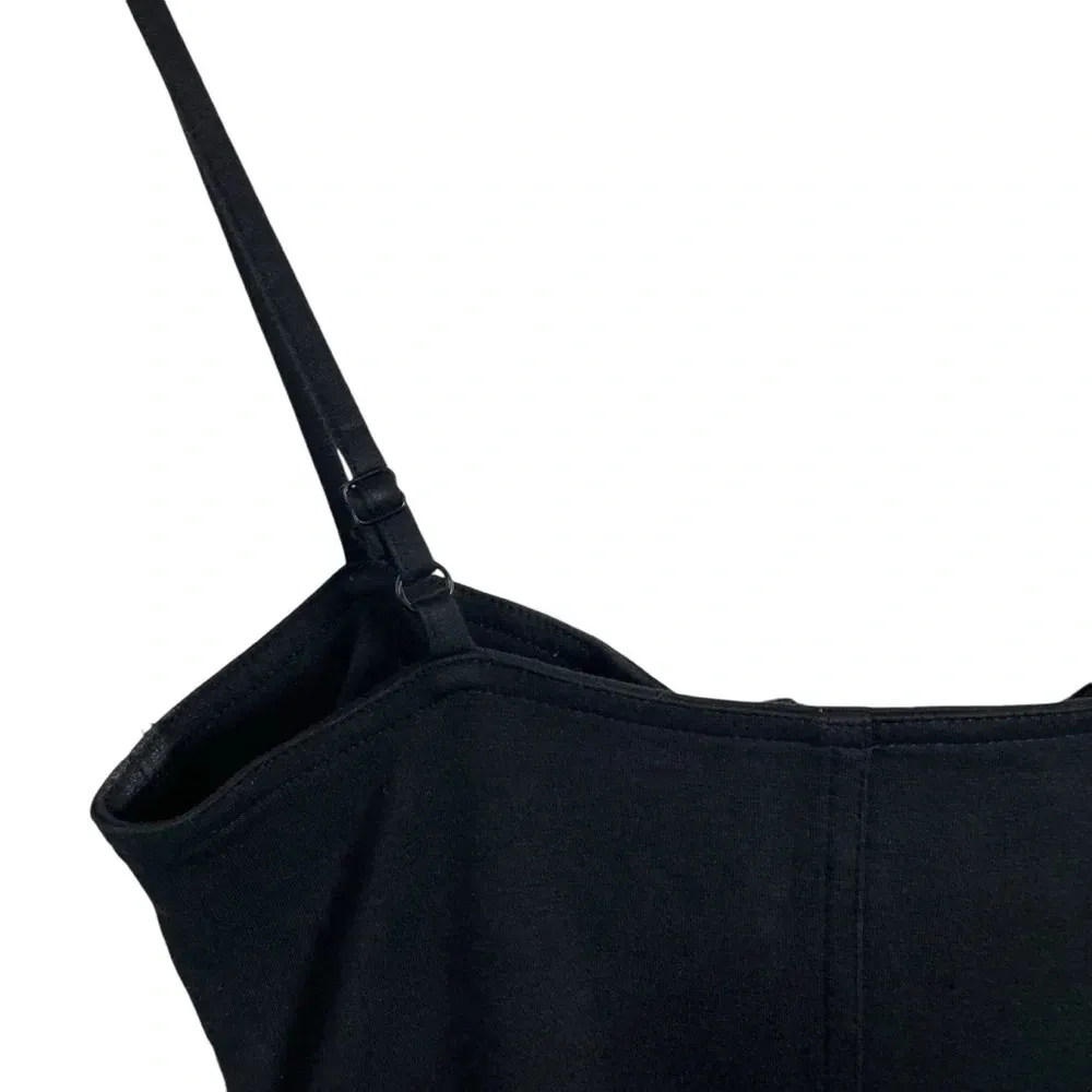 Aryn K Bodycon Corset Sleeveless Zipper Mini Dress in Black Size M - Image 9