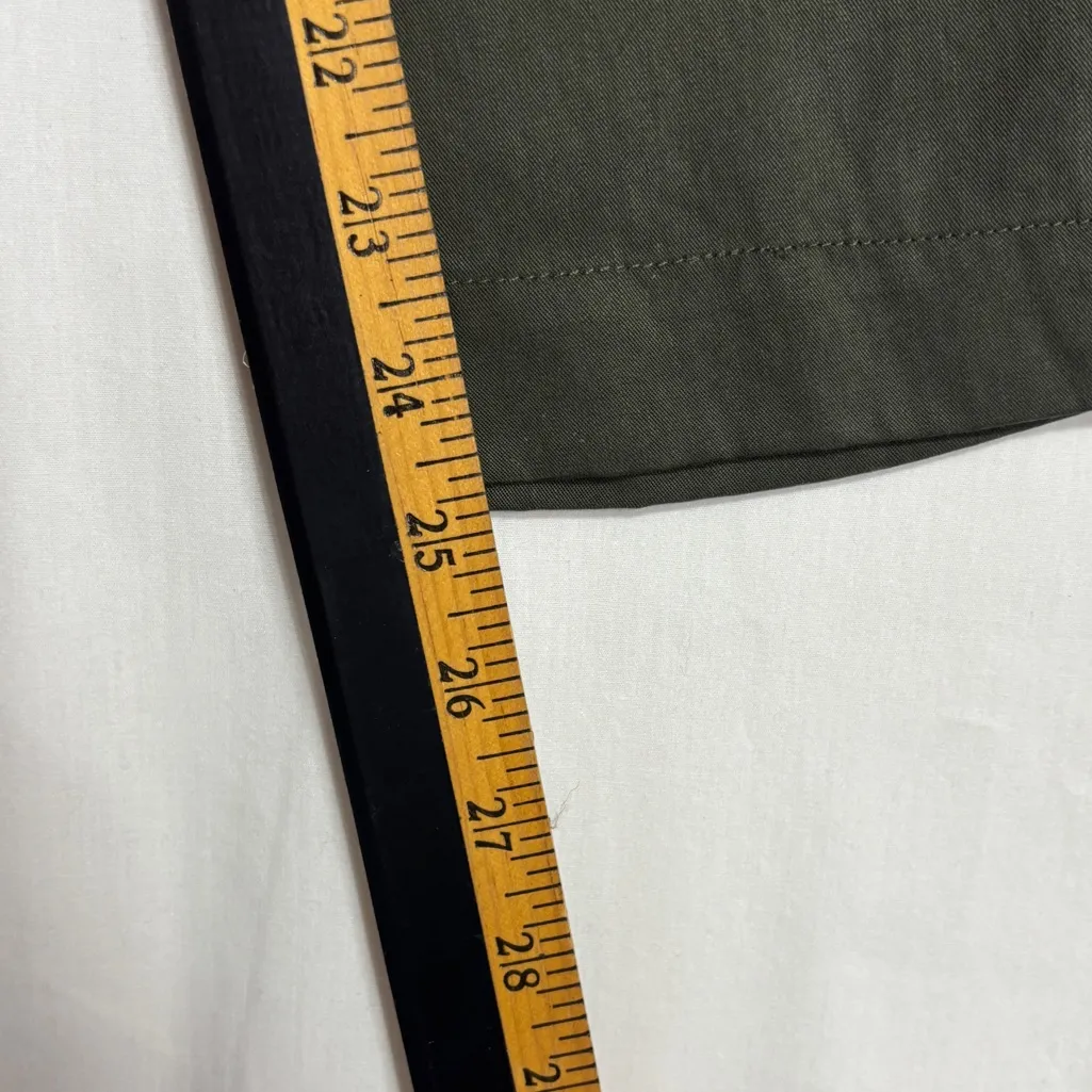 Chicos Skimmer Crop Pant Sz 00/US 2 Ultimate Fit Soft Pleated Green NWT Flawed - Image 8