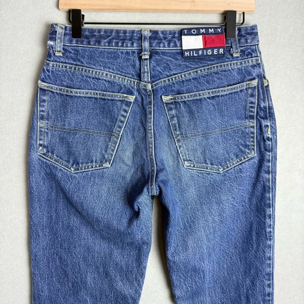 Vintage Tommy Hilfiger Women’s High-Waisted Jeans Made in Macau 1990 Y2K size 7 - Image 3