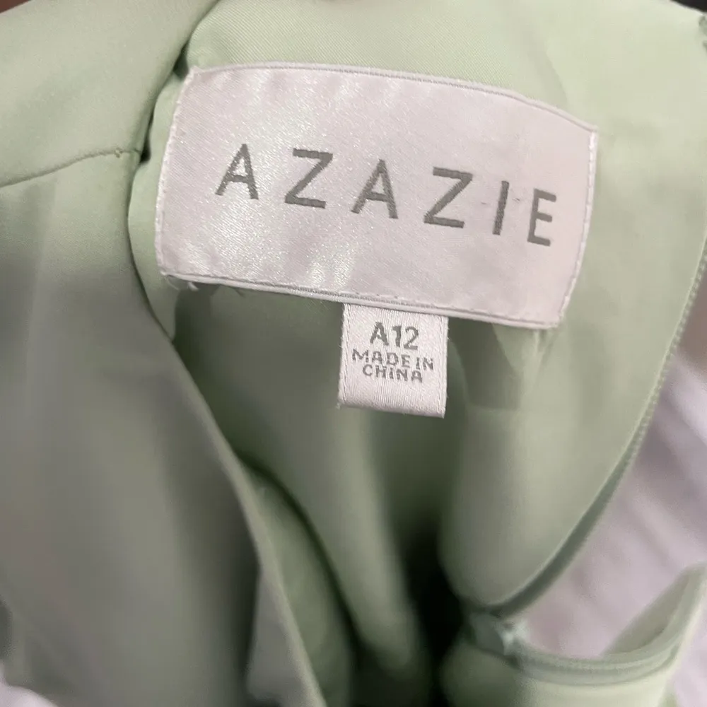 Azazie Mint Pale Green Short Bridesmaid Formal Dress A12 - Image 3
