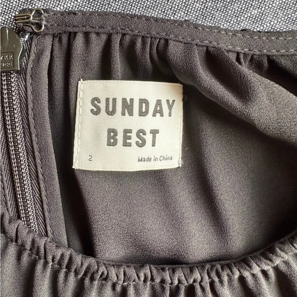 Aritzia Sunday Best Poppins Long Sleeve Mini Dress Black | 2 - Image 11