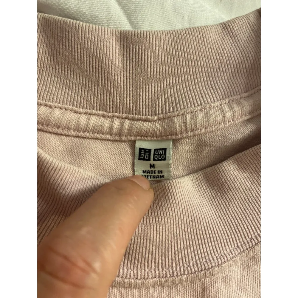 UNIQLO T-Shirt Boxy Fit Minimalist Light Pink M - Image 4