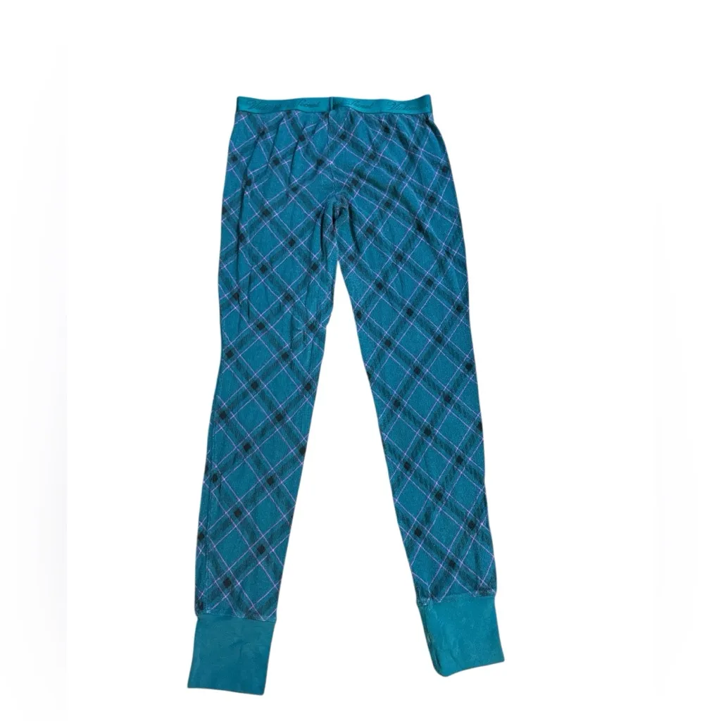 Victoria’s Secret Teal Plaid Pajama Pants Cozy Lounge Sleepwear Bottoms Women Sm - Image 3