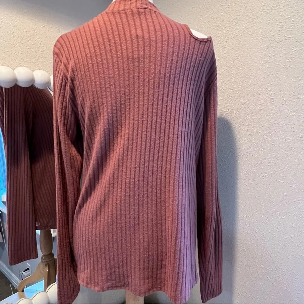 MAURICES cutout ribbed sweater size large long sleeves New with tags - Image 4
